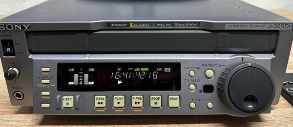 Sony J 30SDI Betacam compact player broadcast 45
